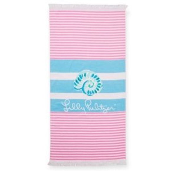 Lilly Pulitzer Oversized Beach Towel Multi Soleil It On Me Striped Towel NWT - Picture 2 of 7